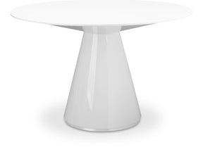 Otago White 47In Round Dining Table - Ornate Home