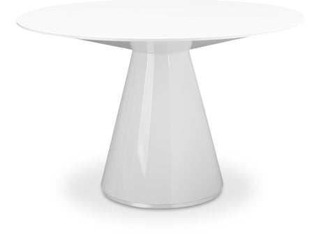 Otago White 47In Round Dining Table - Ornate Home
