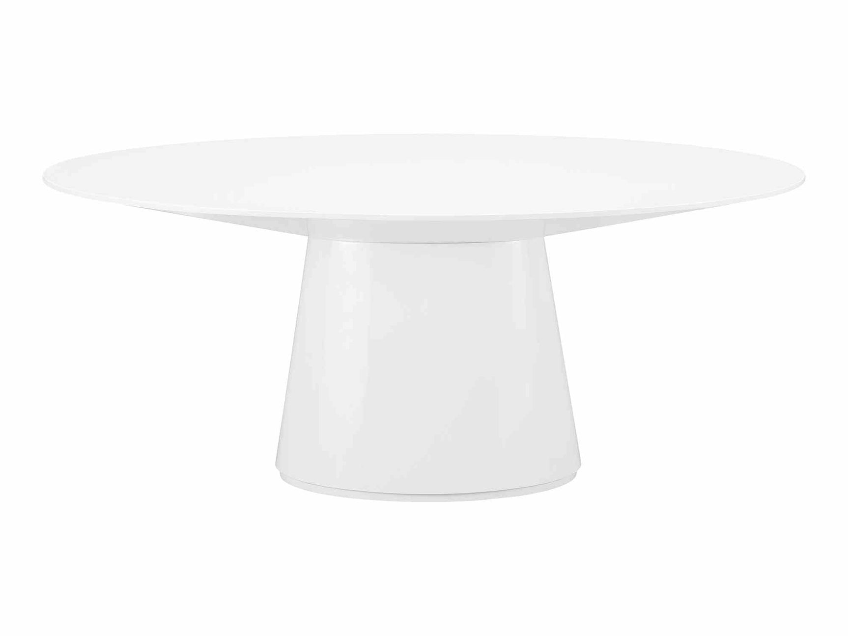 Otago White Oval Dining Table - Ornate Home