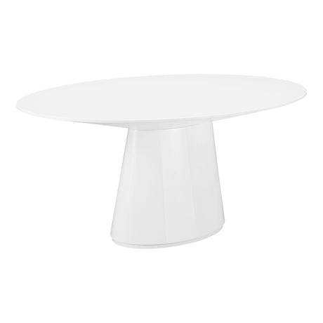Otago White Oval Dining Table - Ornate Home