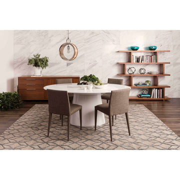 Otago White Oval Dining Table - Ornate Home