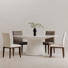 Otago White Oval Dining Table - Ornate Home