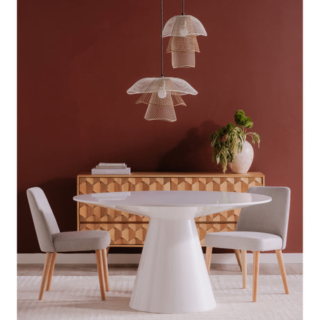 Otago White Round Dining Table - Ornate Home