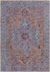 Otaki Purple & Brown Washable Area Rug - Clearance - Ornate Home