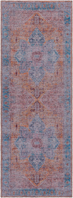 Otaki Purple & Brown Washable Area Rug - Clearance - Ornate Home