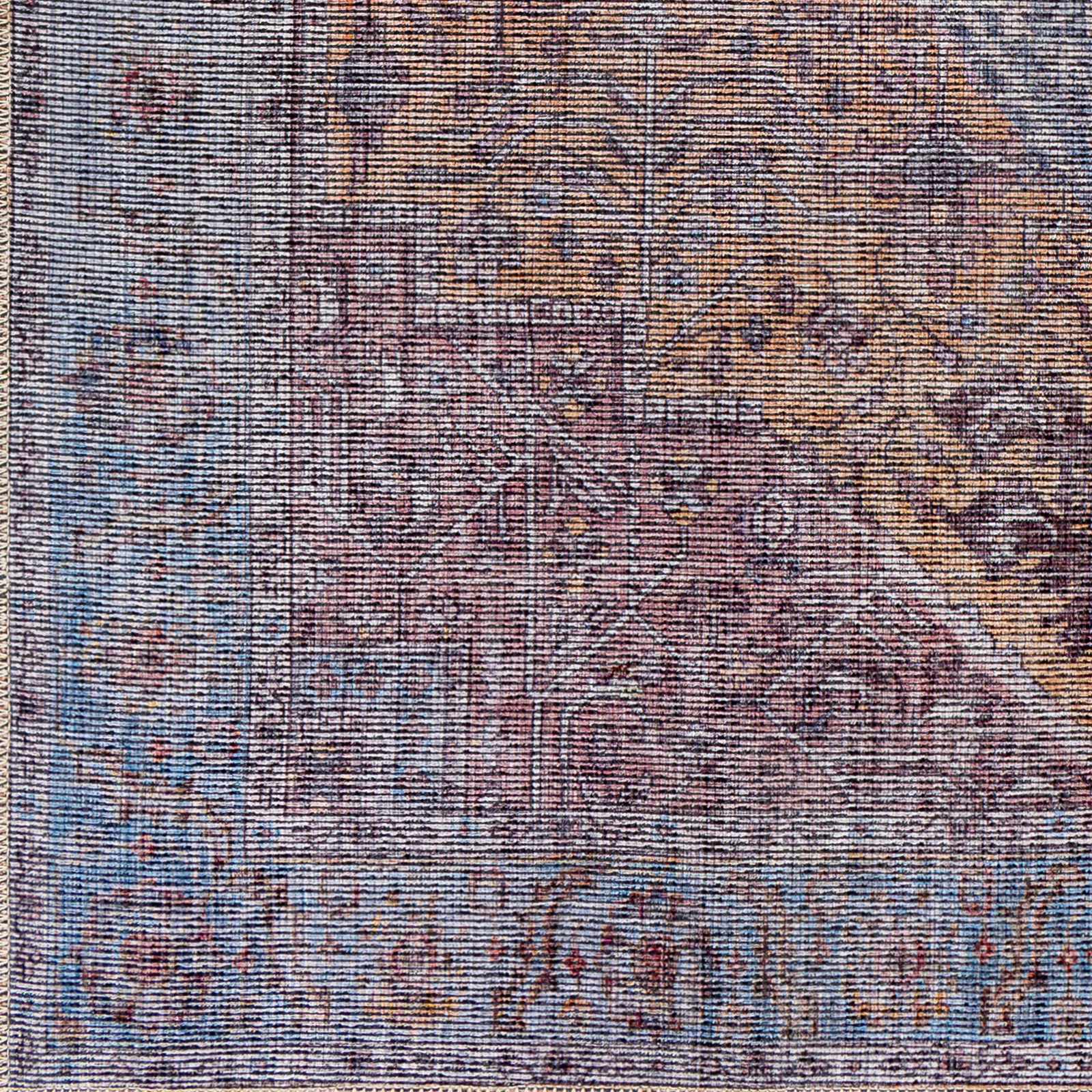 Otaki Purple & Brown Washable Area Rug - Clearance - Ornate Home