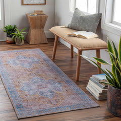 Otaki Purple & Brown Washable Area Rug - Clearance - Ornate Home