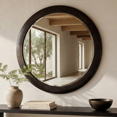 Otis Blackened Bronze Mirror - Ornate Home