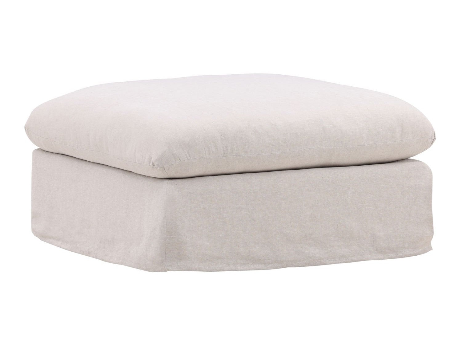 Otis Natural Ottoman - Ornate Home