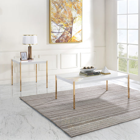 Otrac White Coffee Table - Ornate Home