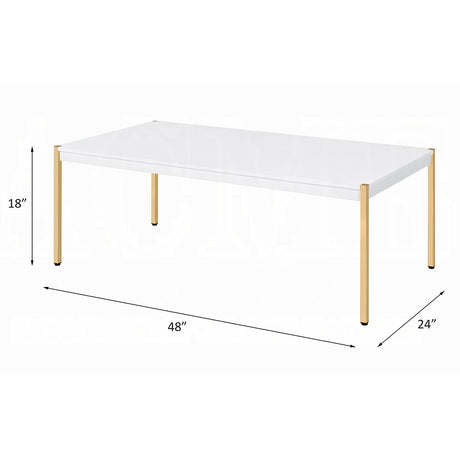 Otrac White Coffee Table - Ornate Home