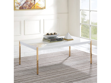 Otrac White Coffee Table - Ornate Home