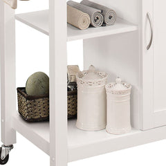 Ottawa Black & White Kitchen Cart - Ornate Home