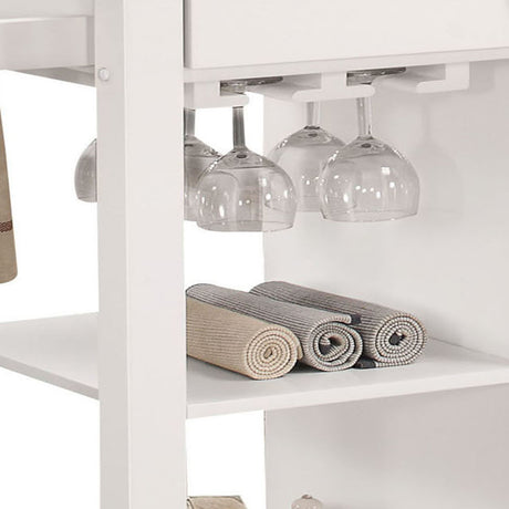 Ottawa Black & White Kitchen Cart - Ornate Home