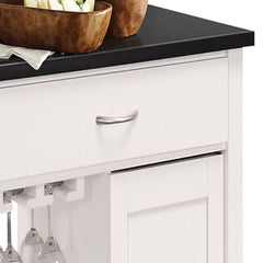 Ottawa Black & White Kitchen Cart - Ornate Home