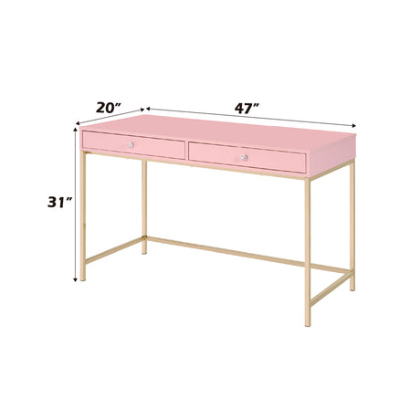 Ottey Pink Writing Desk - Ornate Home