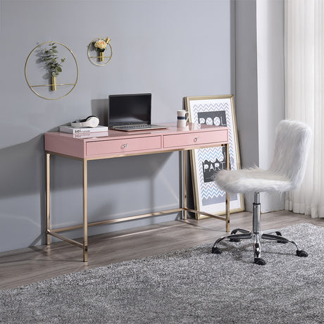 Ottey Pink Writing Desk - Ornate Home