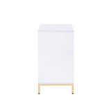 Ottey White/Gold Cabinet - Ornate Home