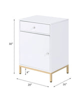 Ottey White/Gold Cabinet - Ornate Home