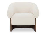 Otto Flecked Cream Accent Chair - Ornate Home