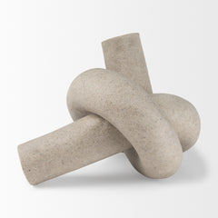 Otto Gray Sandstone Resin Large Knot Sculpture Decorative Object - Ornate Home