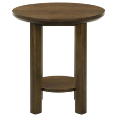 Ottowa Brown 3-piece Round Wood Coffee Table Set - Ornate Home