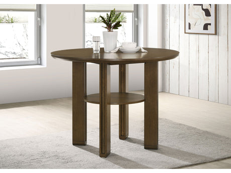 Ottowa Brown 47-inch Round Counter Height Dining Table - Ornate Home