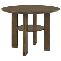 Ottowa Brown 5-piece Round Counter Height Dining Room Set - Ornate Home