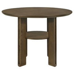 Ottowa Brown 5-piece Round Counter Height Dining Room Set - Ornate Home