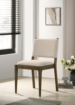 Ottowa Brown Upholstered Dining Side Chair (Set of 2) - Ornate Home