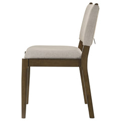 Ottowa Brown Upholstered Dining Side Chair (Set of 2) - Ornate Home