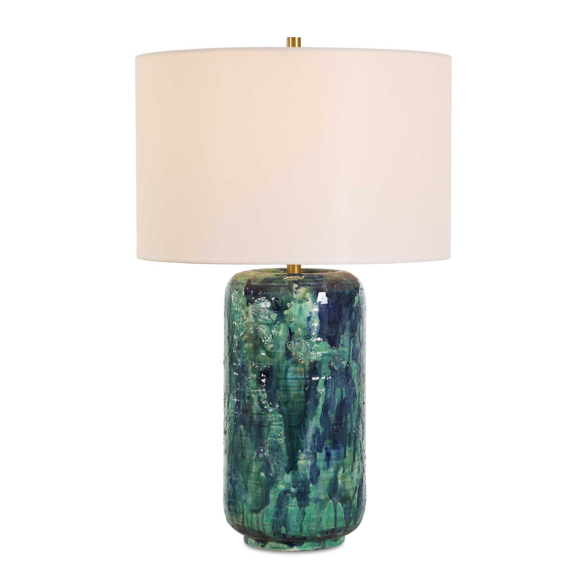Out Of The Blue Green Table Lamp - Ornate Home