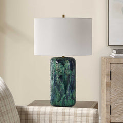 Out Of The Blue Green Table Lamp - Ornate Home