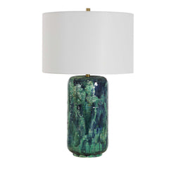 Out Of The Blue Green Table Lamp - Ornate Home