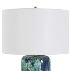 Out Of The Blue Green Table Lamp - Ornate Home