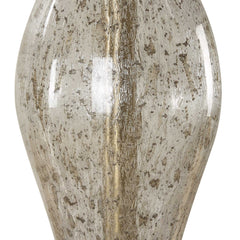 Out Of Time Brass/Gray Seeded Glass Table Lamp - Ornate Home