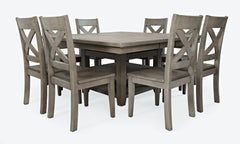 Outer Banks Driftwood High/Low Dining Table w/ 6 Chairs - Ornate Home
