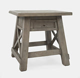 Outer Banks Driftwood Power End Table - Ornate Home