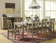 Outer Banks Driftwood Rect. Dining Dining Table w/ 4 Chairs - Ornate Home