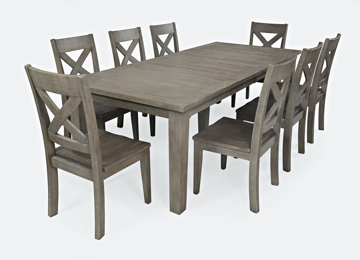 Outer Banks Driftwood Rect. Dining Dining Table w/ 8 Chairs - Ornate Home