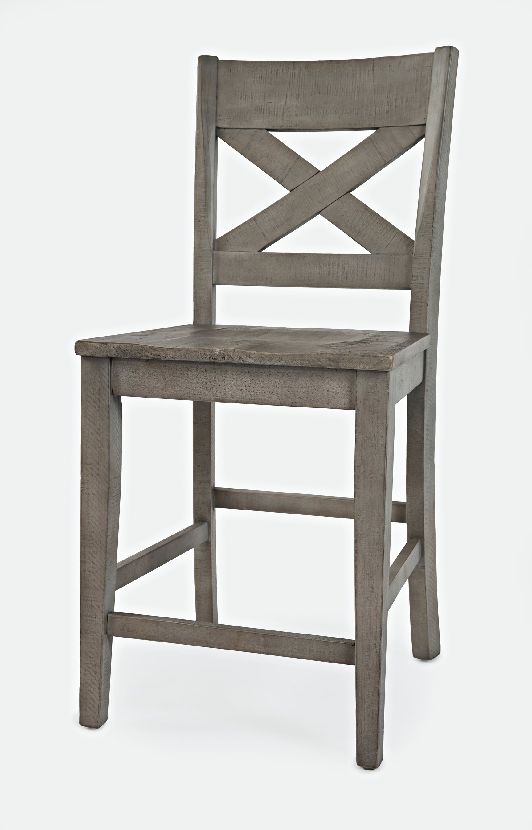 Outer Banks Driftwood X Back Stool (Set of 2) - Ornate Home