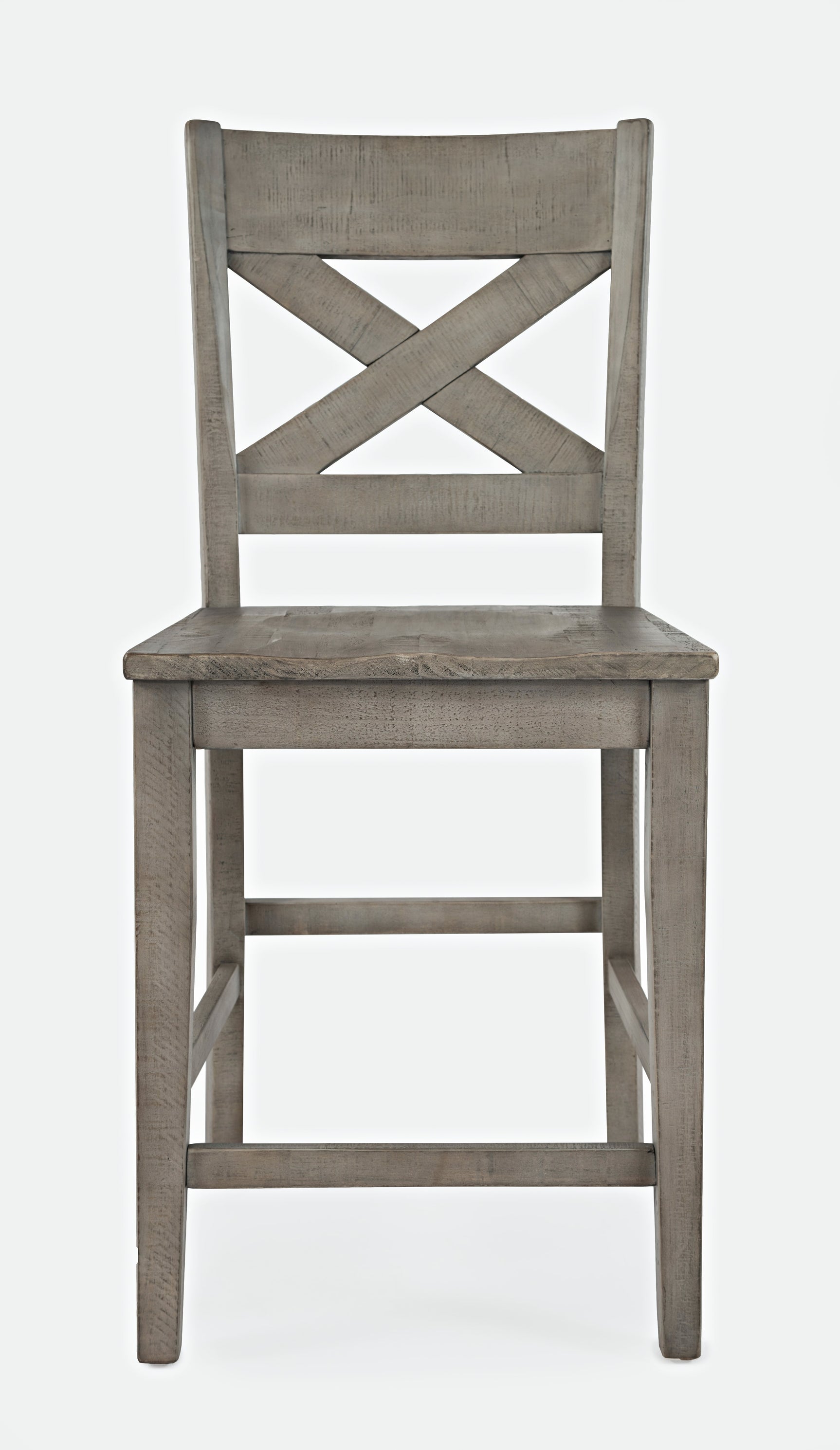 Outer Banks Driftwood X Back Stool (Set of 2) - Ornate Home