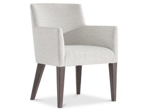 Outline Cassel/White/Cream Arm Chair (24.88" x 24.88" x 34") - Ornate Home