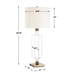 Outline Cordless Gold LED Table Lamp - Ornate Home