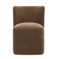 Outlook Brown Modern Velvet Dining Chair - Ornate Home