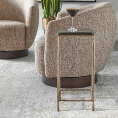 Ovard Antiqued Gold Accent Table - Ornate Home