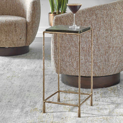 Ovard Antiqued Gold Accent Table - Ornate Home