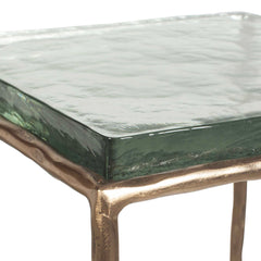 Ovard Antiqued Gold Accent Table - Ornate Home