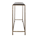 Ovard Brass Minimalist Metal Console Table - Ornate Home