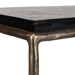 Ovard Brass Minimalist Metal Console Table - Ornate Home